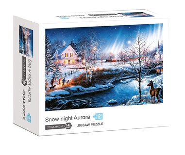 Foto 2 | Foto 2 | Rompecabezas Toynk Snow Night Aurora 1000 Piezas - Venta Internacional.