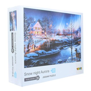 Foto 3 | Foto 3 | Rompecabezas Toynk Snow Night Aurora 1000 Piezas - Venta Internacional.