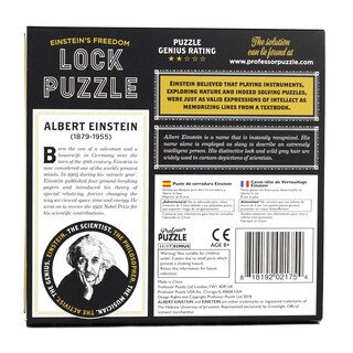 Foto 7 | Foto 7 | Lock Puzzle Colección Professor Puzzle Einstein - Venta Internacional.