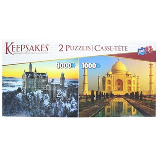 Foto 1 | Foto 1 | Rompecabezas The Canadian Group 1000 Piezas Castillo De Neuschwanstein/taj Mahal - Venta Internacional.