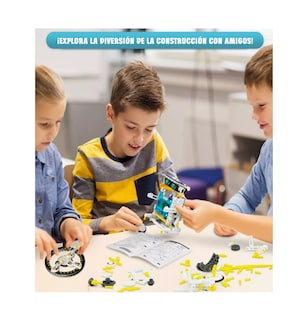 Foto 3 | Foto 3 | Juguete Educativo Robot Solar Regalo Para Niños 8 A 14 Años Blanco Llantas Negras