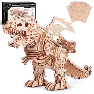 Foto 1 | Foto 1 | Rompecabezas 3D MIEBELY de Madera T-Rex que Camina y Ruge - Venta Internacional