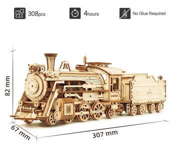 Foto 5 | Foto 5 | Puzle de Madera ROKR Tren Steam Express - Venta Internacional