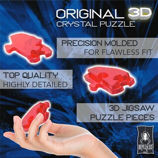 Foto 5 | Foto 5 | Puzzle De Cristal 3d Bepuzzled Roses In Jarrón Pink Age 12+ - Venta Internacional.