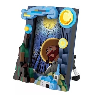 Foto 1 | Foto 1 | Noche Estrellada Van Gogh Arte Bloques Armables Portaretrato La Noche Estrellada Van Gogh Arte Bloques Armables Portaretrato