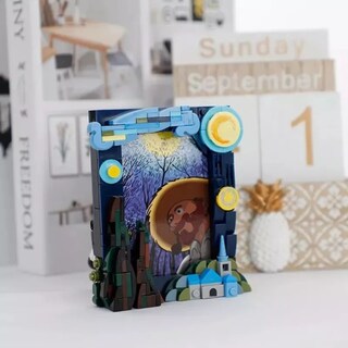 Foto 3 | Foto 3 | Noche Estrellada Van Gogh Arte Bloques Armables Portaretrato La Noche Estrellada Van Gogh Arte Bloques Armables Portaretrato