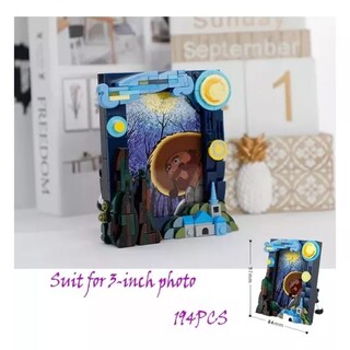 Foto 4 | Foto 4 | Noche Estrellada Van Gogh Arte Bloques Armables Portaretrato La Noche Estrellada Van Gogh Arte Bloques Armables Portaretrato