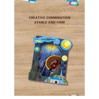 Foto 5 | Foto 5 | Noche Estrellada Van Gogh Arte Bloques Armables Portaretrato La Noche Estrellada Van Gogh Arte Bloques Armables Portaretrato