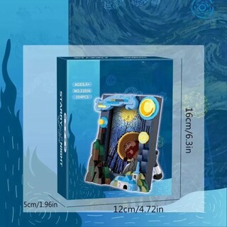 Foto 7 | Foto 7 | Noche Estrellada Van Gogh Arte Bloques Armables Portaretrato La Noche Estrellada Van Gogh Arte Bloques Armables Portaretrato