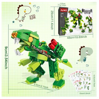 Foto 2 | Foto 2 | 3d Juego De Bloques De Construcción De Mini Animales 12 En 1 Colores