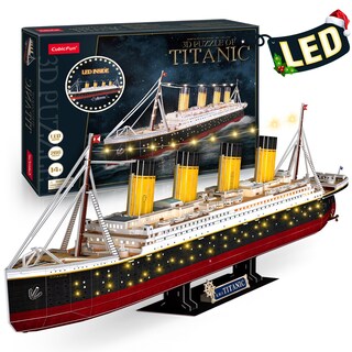 Foto 1 | Foto 1 | Puzzle 3d Cubicfun Led Titanic Barco Grande de 35\" para Adultos - Venta Internacional
