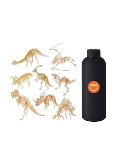 Foto 1 | Foto 1 | Set De 8 Rompecabezas Dinosaurios 3d Madera + Gratis Termo De Regalo Güish