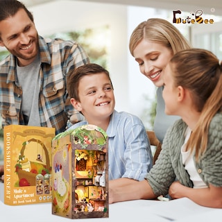 Foto 7 | Foto 7 | Kit De Rincón Para Libros Cutebee, Cuaderno De Libros En Miniatura, Casa, Rompecabezas 3d - Venta Internacional.