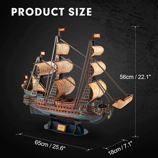 Foto 6 | Foto 6 | Kit De Maquetas De Rompecabezas 3d Cubicfun Boat San Felipe 1960 248 Piezas - Venta Internacional.
