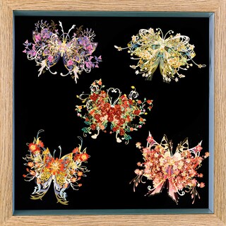 Foto 5 | Foto 5 | Puzzle De Metal 3d Mu Con Forma De Flor Y Mariposa Modelo E-flower - Venta Internacional.