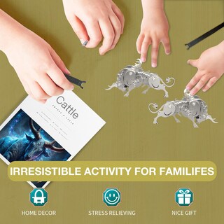 Foto 5 | Foto 5 | Kit De Maqueta Mecánica De Vaca Microworld Con Rompecabezas De Metal 3d - Venta Internacional.