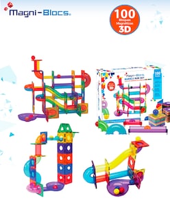 Foto 2 | Foto 2 | Magni Blocs Imanes Didácticos: Pista Magnética Marble Run Con 100 Piezas Para Estimular La Diversión Educativa