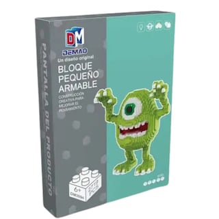 Foto 4 | Foto 4 | Mike Wazowski Monsters Inc University Mini Set Bloques Figura 3d Armable