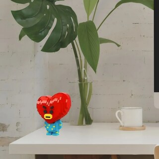 Foto 6 | Foto 6 | Tata Bts Bt21 Kpop Mini Bloques Armables Figura 3d Corazón Cantidad De Piezas 806 Rompecabezas
