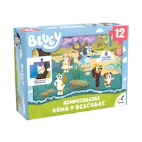 Rompecabezas Infantil Arma Y Descubre 12 Piezas Bluey
