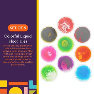 Foto 5 | Foto 5 | Liquid Floor Tiles Special Supplies Circle Para Niños, Juego De 9 - Venta Internacional.