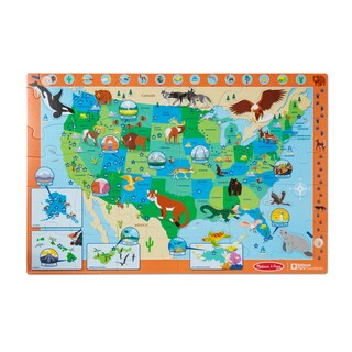 Foto 1 | Foto 1 | Puzle De 45 Piezas Con Mapa De Los Parques Nacionales De Estados Unidos De Melissa & Doug - Venta Internacional.