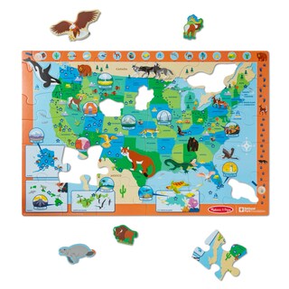 Foto 4 | Foto 4 | Puzle De 45 Piezas Con Mapa De Los Parques Nacionales De Estados Unidos De Melissa & Doug - Venta Internacional.