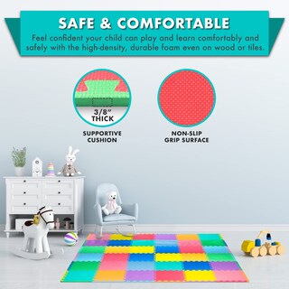 Foto 4 | Foto 4 | Alfombrilla De Espuma Para Jugar En El Suelo Prosource Kids Con Colores Lisos - Venta Internacional.
