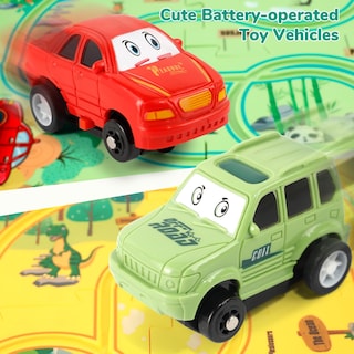 Foto 6 | Foto 6 | Juego De Rompecabezas De Suelo Para Niños Yooyid Puzzle Racer Car Track - Venta Internacional.