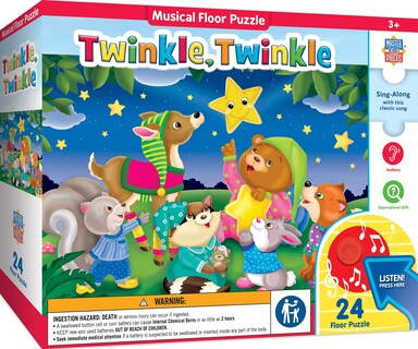 Foto 1 | Foto 1 | Rompecabezas De Suelo Masterpieces Twinkle Twinkle Sing-a-long 24 Piezas - Venta Internacional.