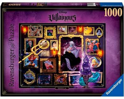 Foto 1 | Foto 1 | Rompecabezas Ravensburger Disney Villanos: Úrsula con 1000 Piezas
