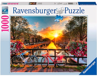 Foto 1 | Foto 1 | Rompecabezas Ravensburger Bicicletas en Amsterdam con 1000 Piezas