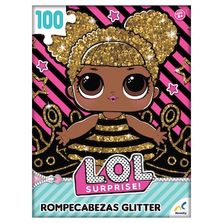 Foto 3 | Foto 3 | Rompecabezas Glitter Lol 100 Piezas Caja Cartón