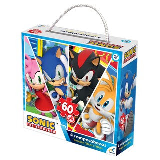 Foto 2 | Foto 2 | Rompecabezas 4 en 1 Novelty para Niños de Sonic