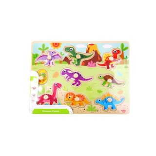 Foto 1 | Foto 1 | Rompecabezas de Madera Dinosaurios 10 Piezas Didáctico