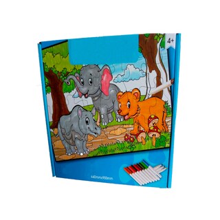 Foto 1 | Foto 1 | Rompecabezas Para Colorear Jumbo Fabi Y Sofi