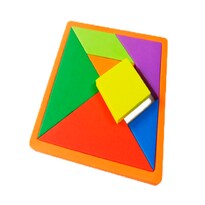 Rompecabezas Tangram Juguete Educativo Fabi y Sofi Multicolor