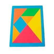 Rompecabezas Tangram Juguete Educativo Fabi y Sofi Multicolor