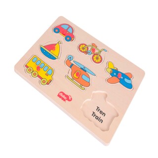 Foto 1 | Foto 1 | Rompecabezas de Madera Transportes