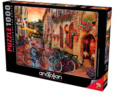 Foto 1 | Foto 1 | Rompecabezas Anatolian David Maclean: Bicicletas en la Toscana 1000 Piezas