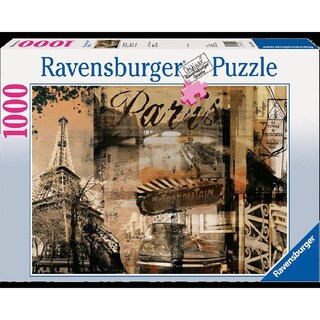 Foto 1 | Foto 1 | Rompecabezas Paris Nostalgico 1000 Piezas Ravensburger