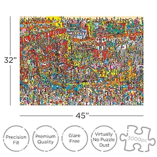 Foto 2 | Foto 2 | Rompecabezas Aquarius Where's Waldo 3000 Piezas - Venta Internacional