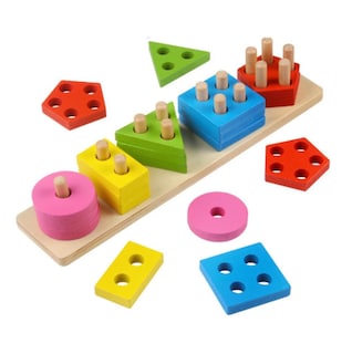 Foto 1 | Foto 1 | Venta Internacional - Juego De Clasificación De Tableros Perforados De Madera Para Niños De 1 A 3 Años Y G
