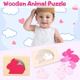 Foto 2 | Foto 2 | Venta Internacional - Juego De Rompecabezas Educativos De Madera Para Niños Pequeños