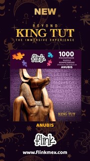 Foto 1 | Foto 1 | Rompecabezas Flink Metalizado King Tut Anubis 1000 Piezas