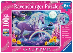 Rompecabezas Ravensburger con Purpurina Unicornio 100 Piezas para Niños - Venta Internacional
