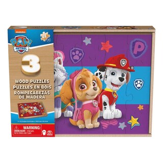 Foto 4 | Foto 4 | Rompecabezas de Madera 3 Pack Spin Master Cardinal Paw Patrol