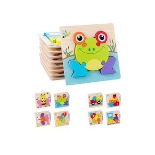 Foto 1 | Foto 1 | Kit de Juguetes Educativos Montessori 6 Rompecabezas de Madera - Venta Internacional