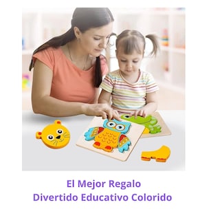 Foto 5 | Foto 5 | Kit de Juguetes Educativos Montessori 6 Rompecabezas de Madera - Venta Internacional