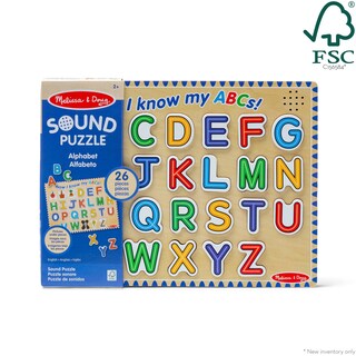Foto 4 | Foto 4 | Puzzle Melissa & Doug Wooden Alphabet Sound 26 Piezas Con Certificado Fsc - Venta Internacional.